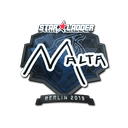 Sticker | malta (Foil) | Berlin 2019