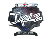 Наклейка | JaCkz (металлическая) | Берлин-2019