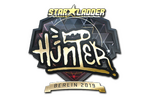 Sticker | huNter- (Gold) | Berlin 2019