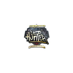 Sticker | huNter- (Gold) | Berlin 2019