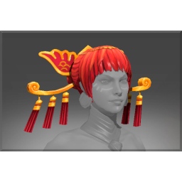 Auspicious Headdress of the Ember Crane