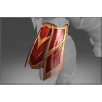 Inscribed Crimson Wyvern Skirt