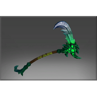 Inscribed Raven Scythe