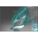 Frozen Armlets of the Falling Comet