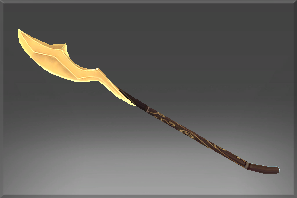 Autographed Spear of the Golden Mane