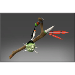 Inscribed Shrunken Head Staff