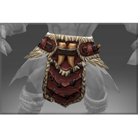 Inscribed Red Talon Belt