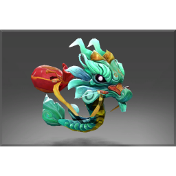Auspicious Little Green Jade Dragon