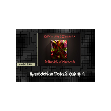 free dota2 item Macedonian Dota 2 Cup 4