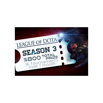 free dota2 item League of Dota Season 3 Ticket