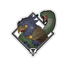 Glitter Crownfall Sticker - Snake Charmer