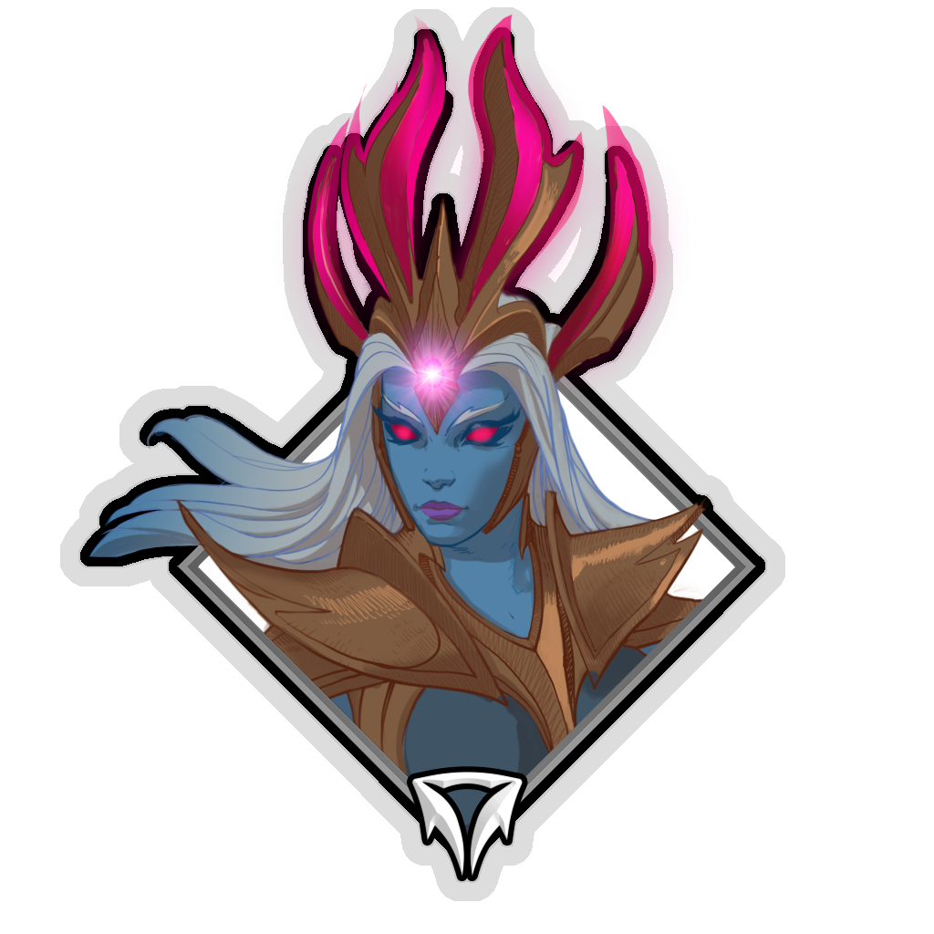 Gold Crownfall Sticker - Shen