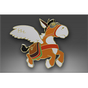 Genuine Classic Pin: Courier Donkey