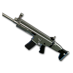 free pubg skin Silver Plate - SCAR-L