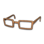 Horn-rimmed Glasses (Brown)