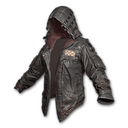 Leather Hoodie (Black)