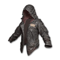 free pubg skin Leather Hoodie (Black)