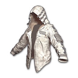 free pubg skin Leather Hoodie (White)