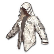 pubg leather hoodie white