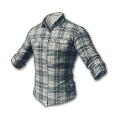 checked shirt (white)