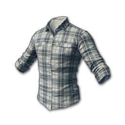 free pubg skin Checked Shirt (White)