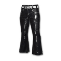 Leather Bootcut Pants