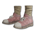 Hi-top Canvas Sneakers (Pink)
