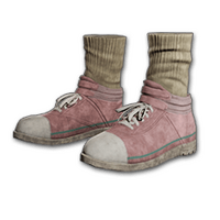 Hi-top Canvas Sneakers (Pink)