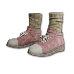 free pubg skin Hi-top Canvas Sneakers (Pink)