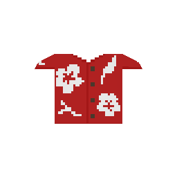 Mythical Glitched Red Hawaii Tee