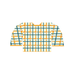 free unturned item Orange Plaid Shirt