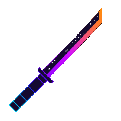 Confetti Retrowave Katana