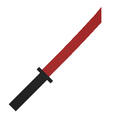 Melting Red Katana