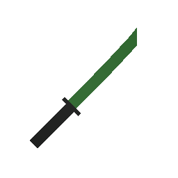 free unturned item Green Katana w/ Player Killcounter