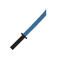 Blue Katana w/ Killcounter