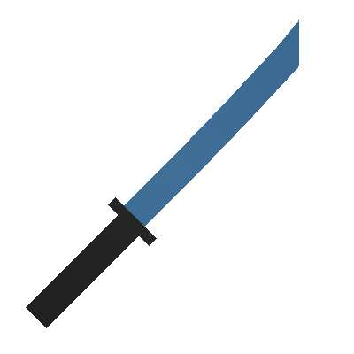 Blossoming Blue Katana