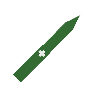 Blossoming Green Pocketknife