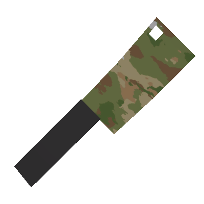 Burning Multicam Butcher Knife