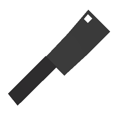 Blossoming Black Butcher Knife