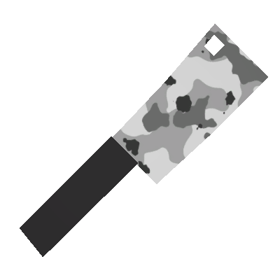 Crystal Shards Arctic Butcher Knife