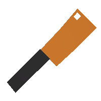Wealthy Orange Butcher Knife