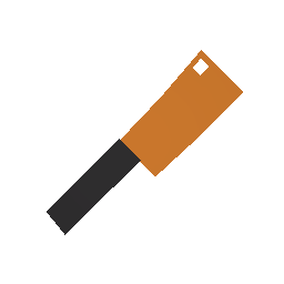 Orange Butcher Knife