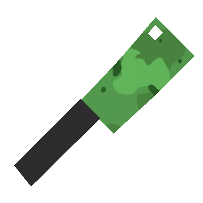 Burning Swampmire Butcher Knife