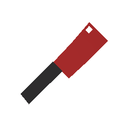 Red Butcher Knife