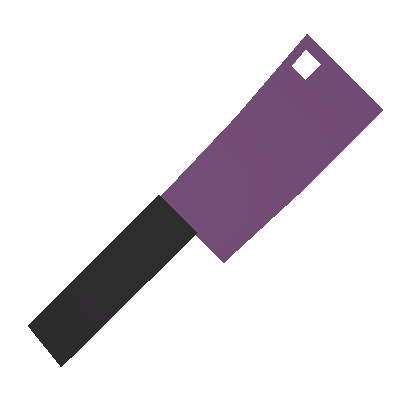 Bubbling Purple Butcher Knife
