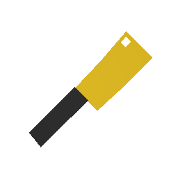 Yellow Butcher Knife