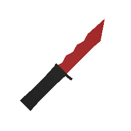 Red Military Knife w/ Killcounter