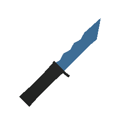 Blue Military Knife w/ Player Killcounter