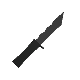 Black Military Knife w/ Killcounter