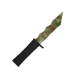 Multicam Military Knife w/ Player Killcounter